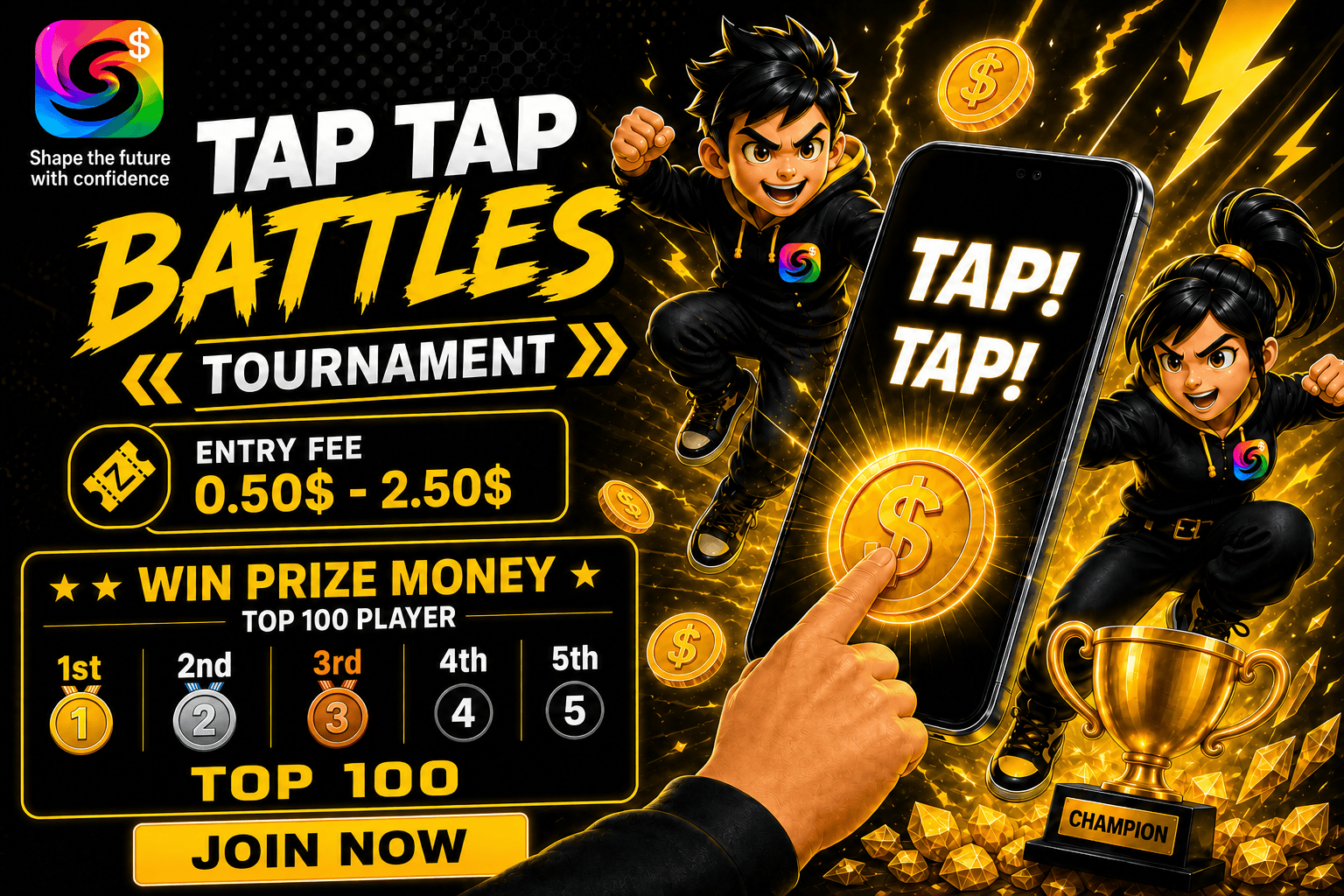 Tap Battles Tournament – Win Real Cash by Tapping Fast