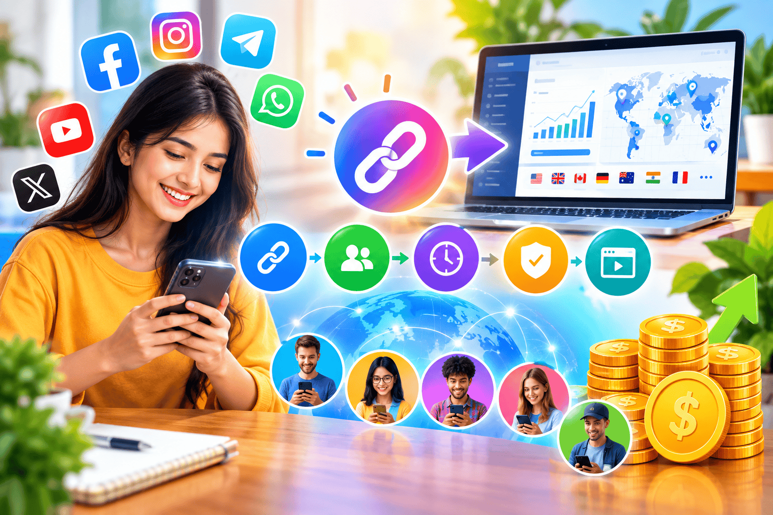 Yiduiw Share Link – Earn from Link Sharing & Valid Views